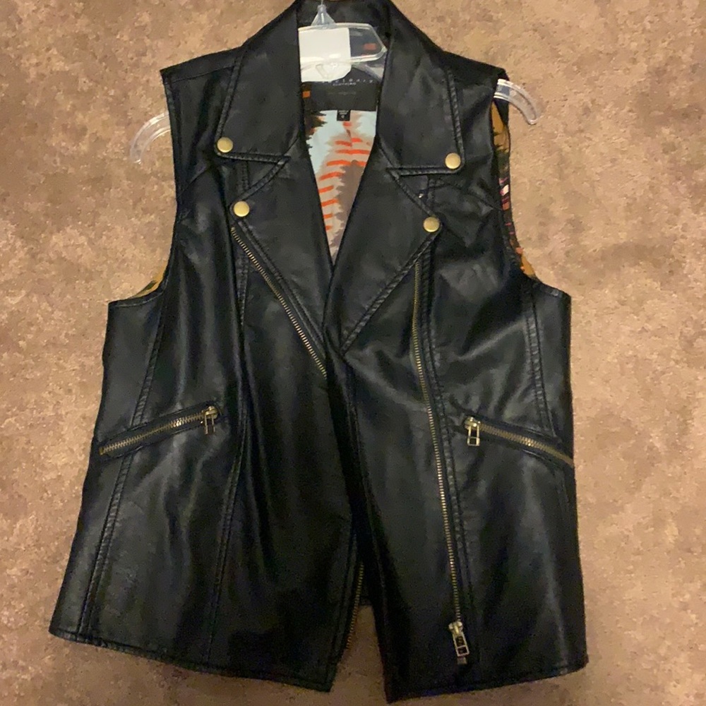 Sanctuary faux leather vest